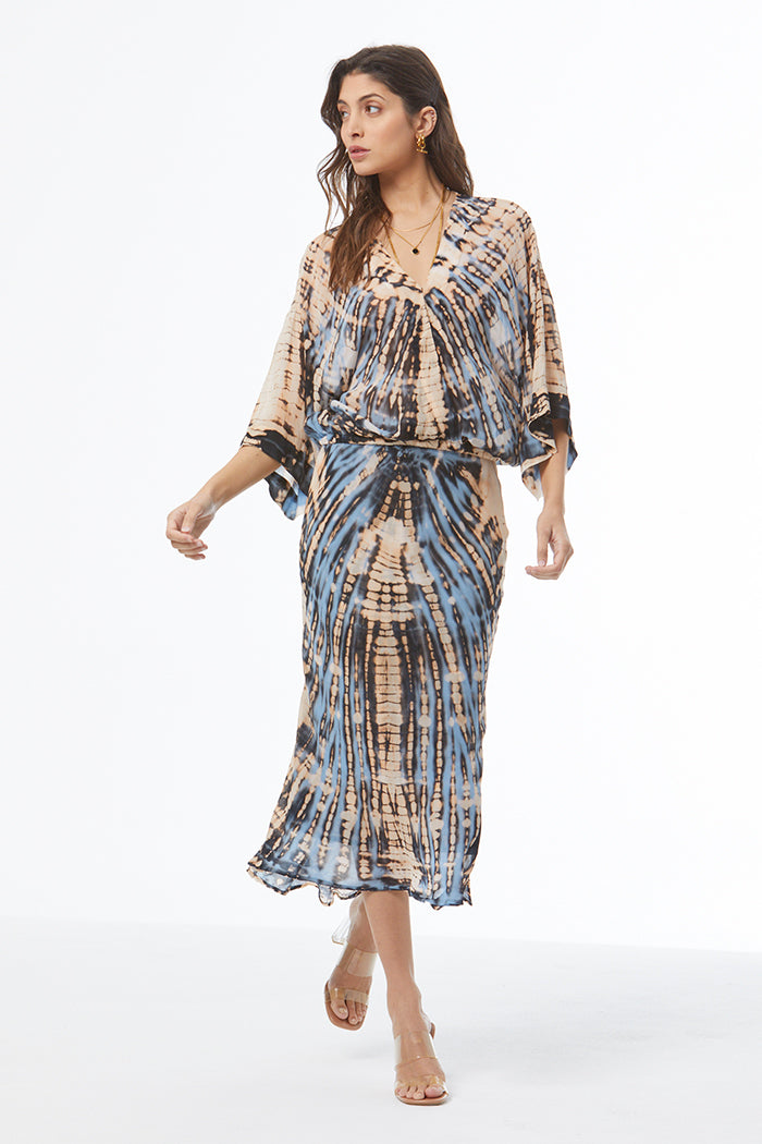 Felicity Chiffon Skirt // Cyan Nexus Wash