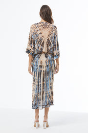 Tia Chiffon Top // Cyan Nexus Wash
