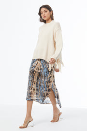 Houston Mock Neck Sweater // Vanilla