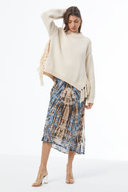 Houston Mock Neck Sweater // Vanilla