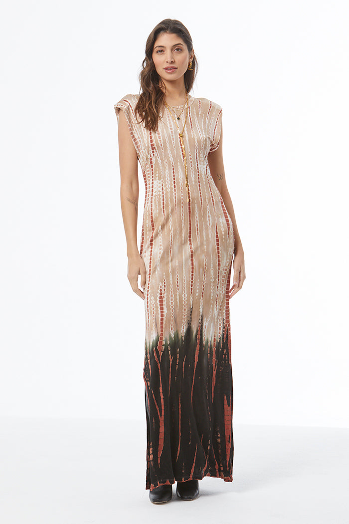 Mackenzie Muscle Tee Dress // Nut Bamboo Ombre