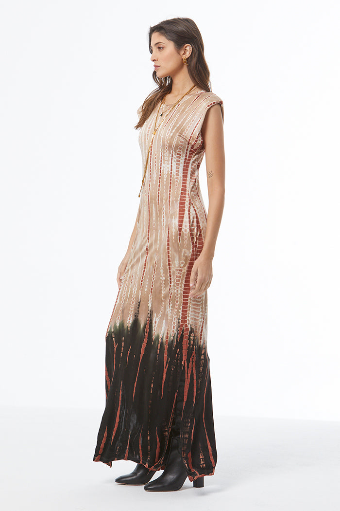 Mackenzie Muscle Tee Dress // Nut Bamboo Ombre