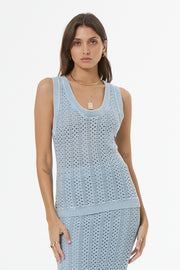 Jaro Crochet Top // Wave Mineral Wash