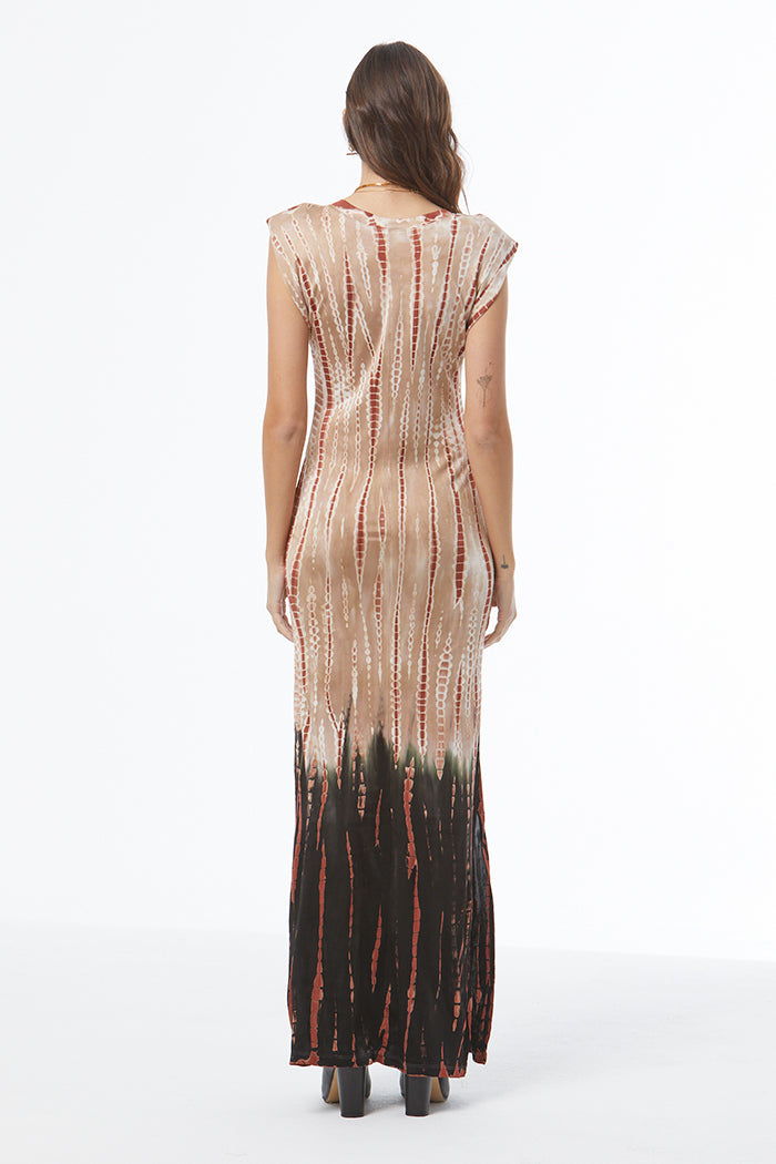 Mackenzie Muscle Tee Dress // Nut Bamboo Ombre