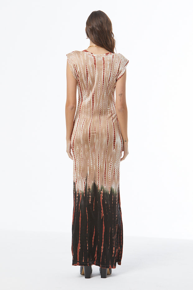 Mackenzie Muscle Tee Dress // Nut Bamboo Ombre