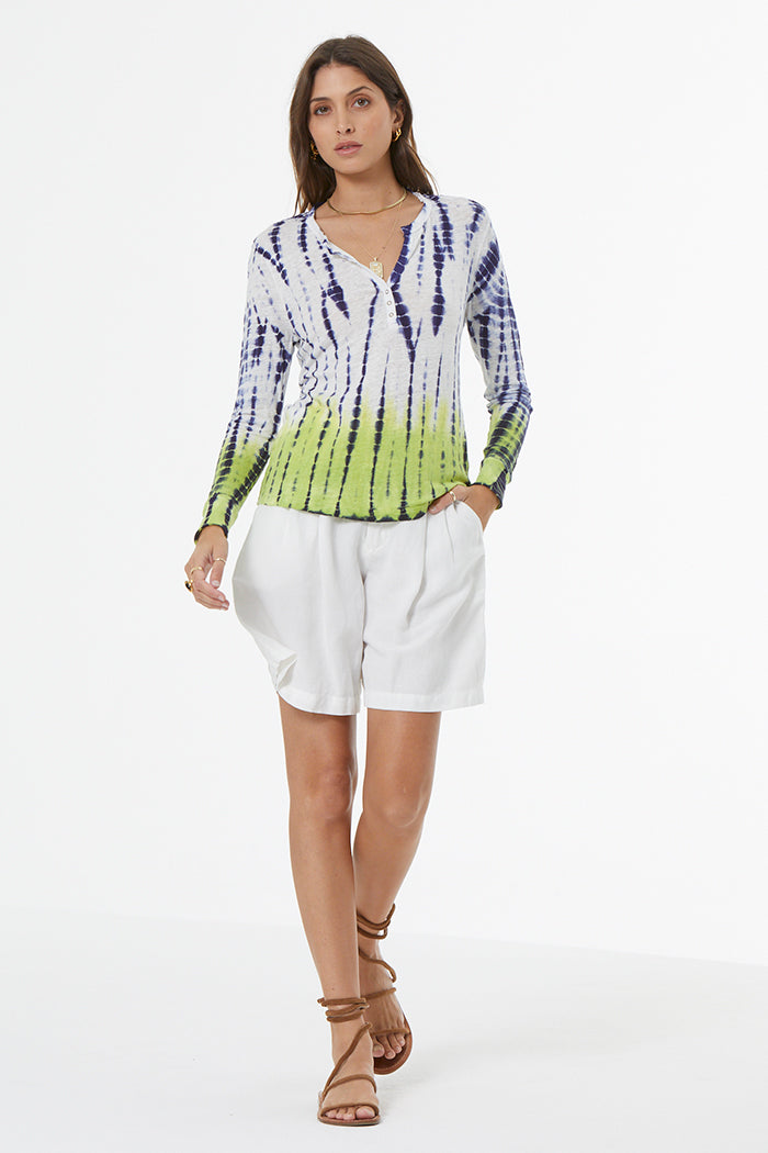 Cordon Tee // Dusk Navy Bamboo Dip Wash