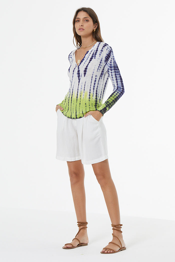 Cordon Tee // Dusk Navy Bamboo Dip Wash