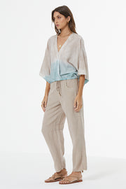 Barret Linen Barrel Pant // Sandstone Pigment