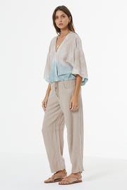 Barret Linen Barrel Pant // Sandstone Pigment