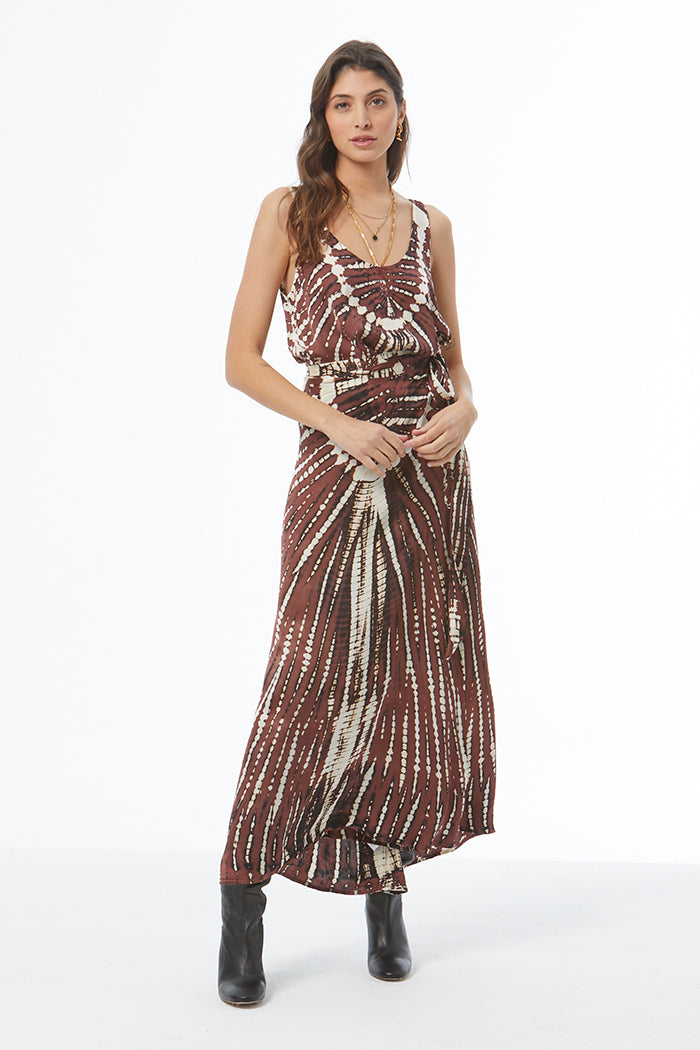 Arla Maxi Wrap Skirt // Sepia Nexus Wash