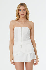 Caro Wrap Skort // Bone