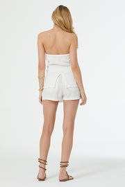 Benji Strapless Waist Coat // Bone