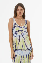 Nari Tank // Cornflower Octopi Wash