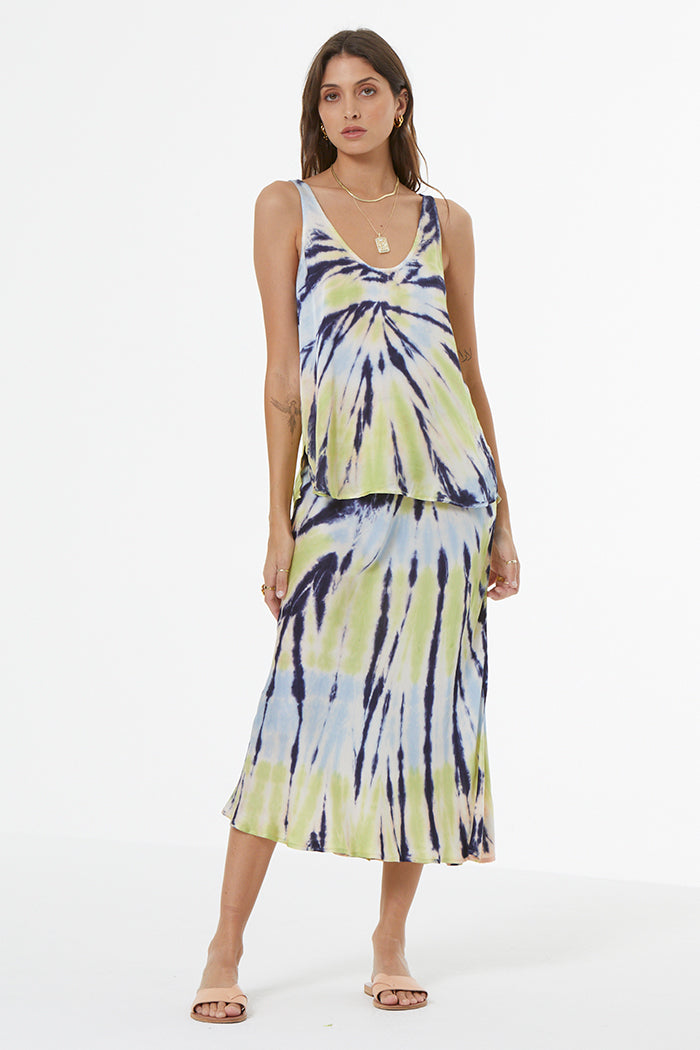 Nari Tank // Cornflower Octopi Wash