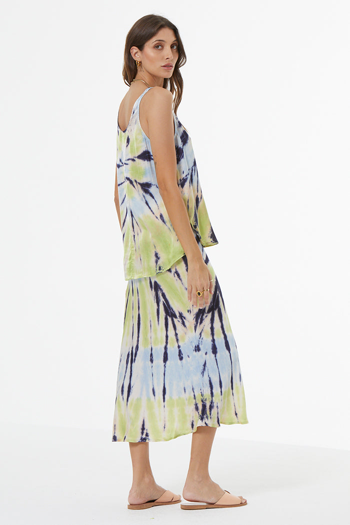 Nari Tank // Cornflower Octopi Wash