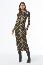 Dax Midi Dress // Black Savannah Wash