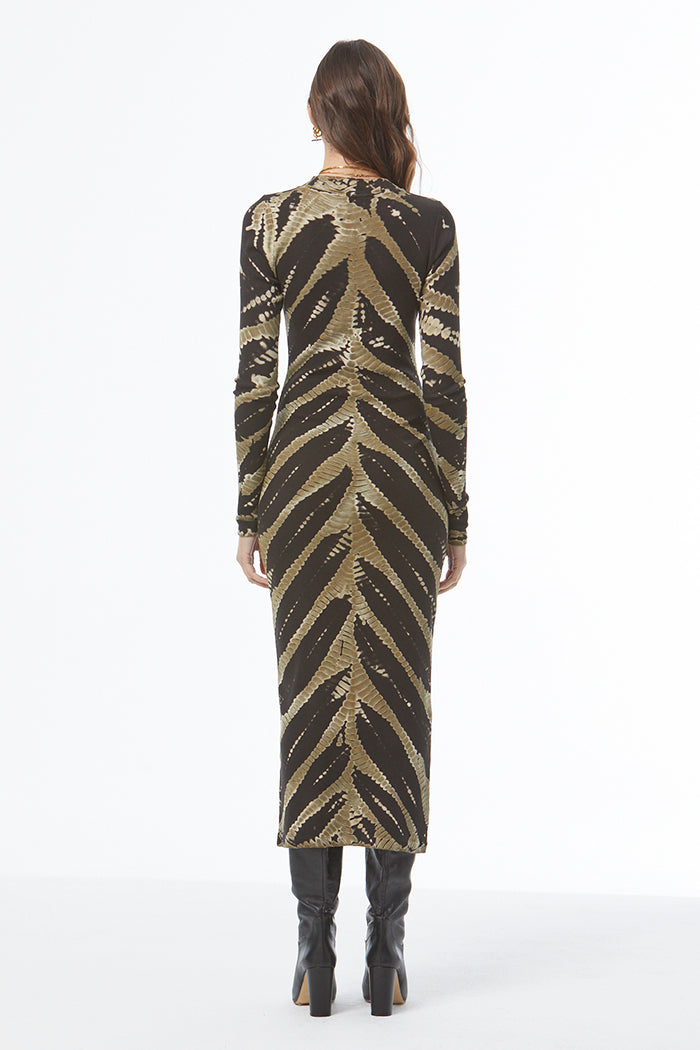 Dax Midi Dress // Black Savannah Wash