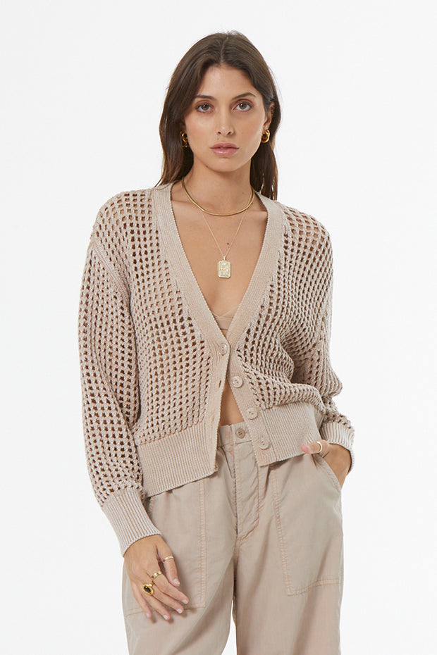 Bradshaw Crochet Cardi // Sandstone Mineral Wash