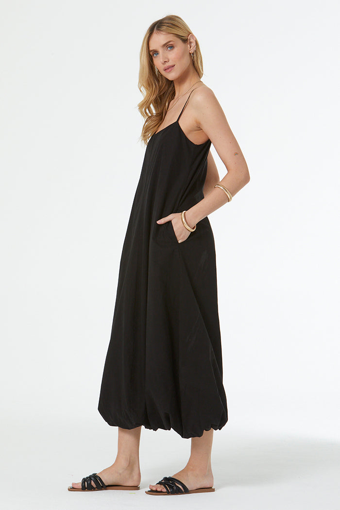 Melv Midi Bubble Dress // Black