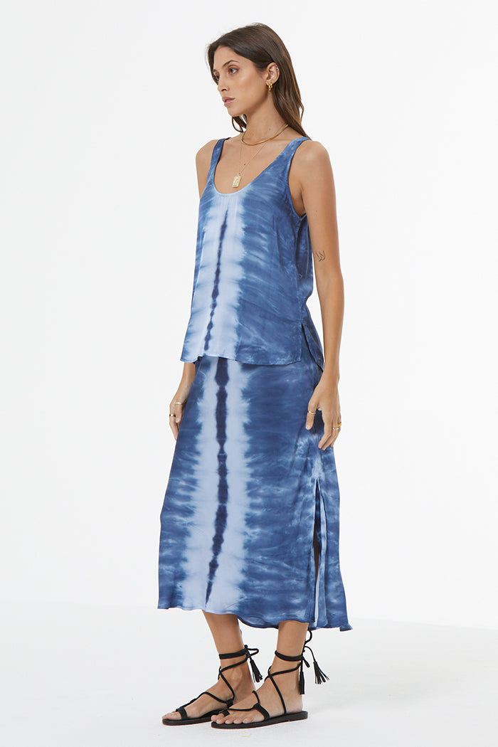 Nari Tank // Aviator Blue Pillar Wash