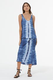 Nari Tank // Aviator Blue Pillar Wash