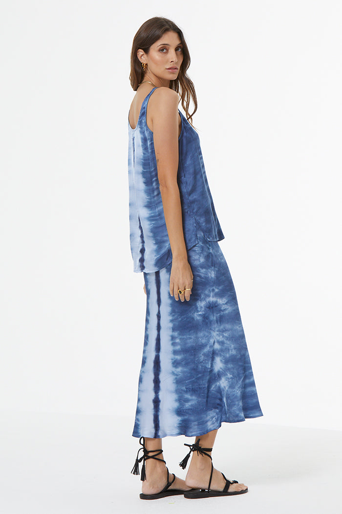 Nari Tank // Aviator Blue Pillar Wash