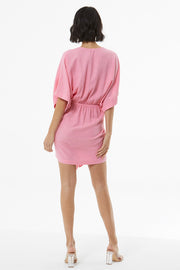 Willa Wrap Dress // Flamingo Pigment ~ NO RETURNS