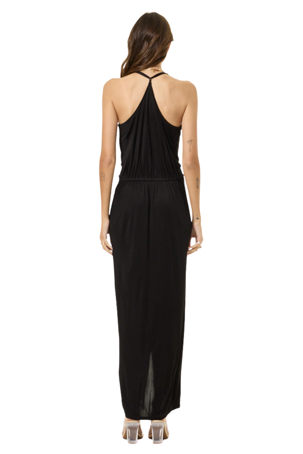 Siren Jersey Slip Dress // Black