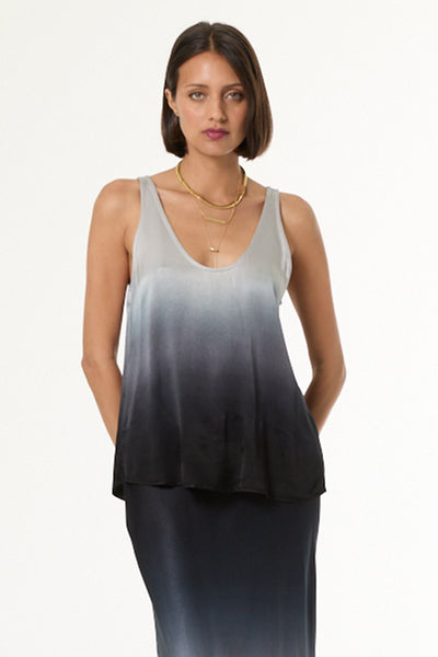 Nari Tank // Silver Black Ombre
