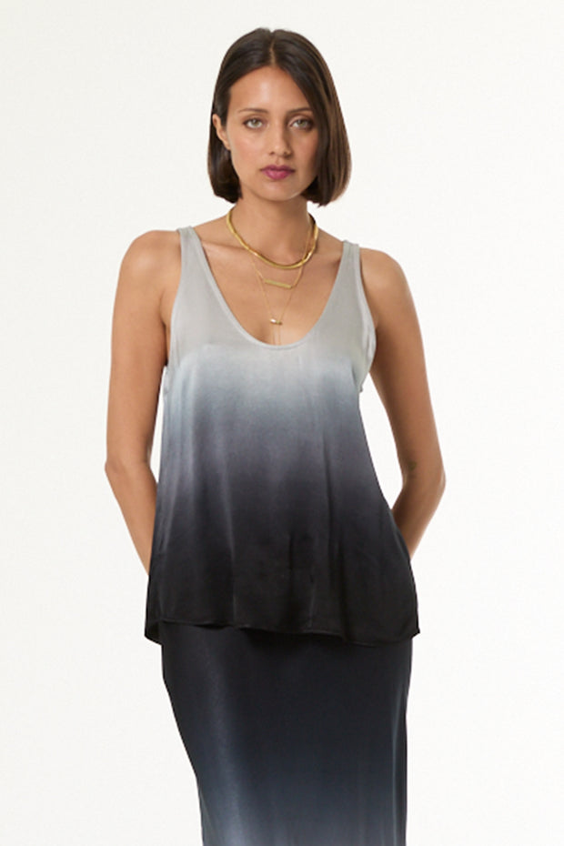 Nari Tank // Silver Black Ombre