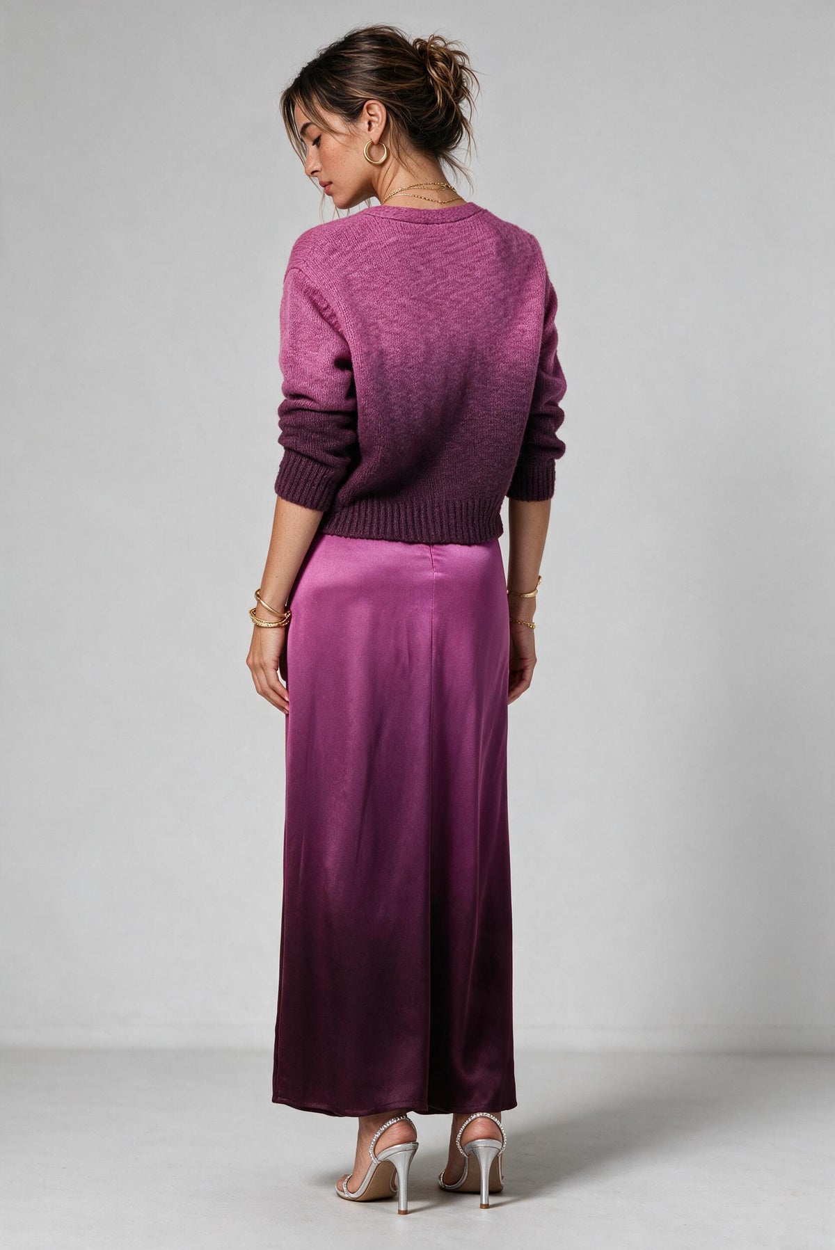 Jacklyn Maxi Skirt - Wild Orchid Ombre