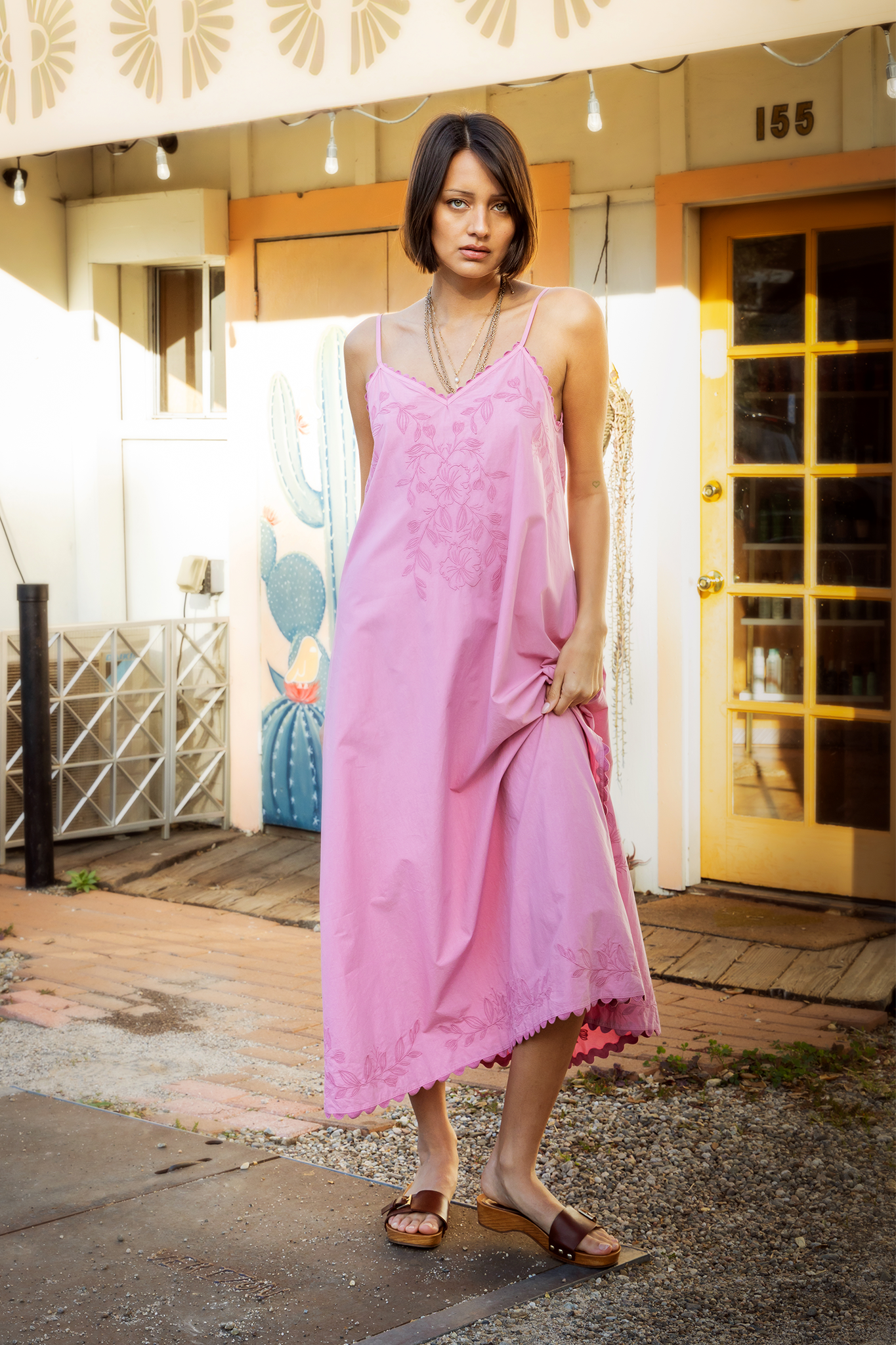 pink mauve dress Mauve Pink Halter Maxi Dress