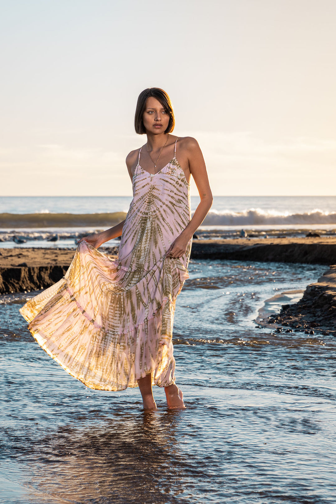 Alani Chiffon Dress // Frosted Pink Nexus Wash – Young Fabulous & Broke
