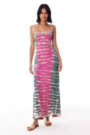 Tonya Maxi Dress // Pink Flash Reef Wash
