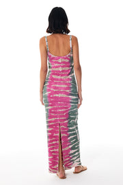 Tonya Maxi Dress // Pink Flash Reef Wash