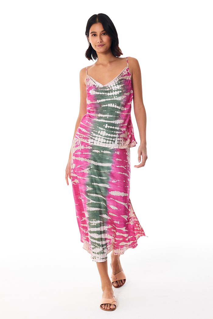 Felicity Skirt // Pink Flash Reef Wash