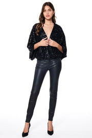 Valentine Sequin Top // Black ~ NO RETURNS
