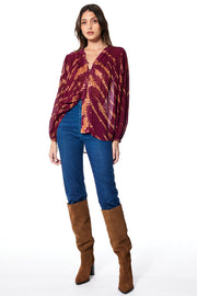 Carly Chiffon Blouse // Wild Orchid Savannah ~ NO RETURNS